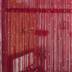 Premium Brown Beaded String Door Curtain for Home Decoration